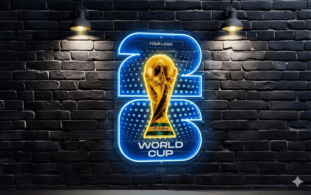 FIFA 2026 Жаҳон Чемпионати учун неонли LED вывеска 60*90с